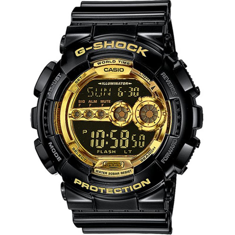 G-SHOCK black and gold series GD100GB-1CS WW03977N 